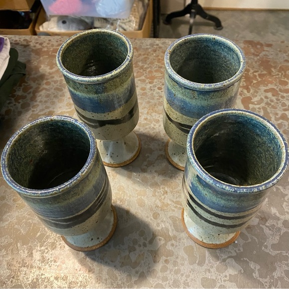 Stoneware 4 beer Mugs - Picture 10 of 10